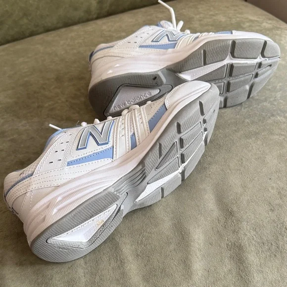 New Balance White with Light Blue Women's Training Sneakers - Picture 4 of 7